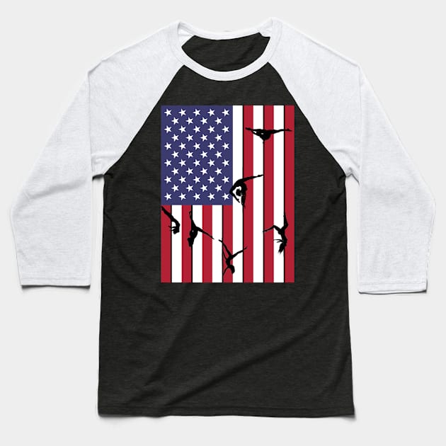 Murica Pole Athletes Baseball T-Shirt by OlcsonnTVG